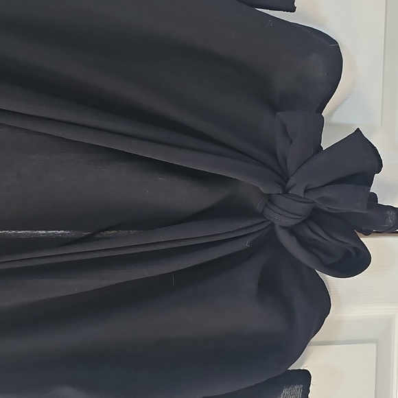 NWT Final Touch Front Tie Open Lightweight Cardigan Size L Black - Picture 4 of 7